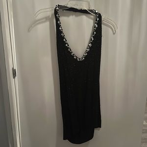 White House Black Market sequined halter top